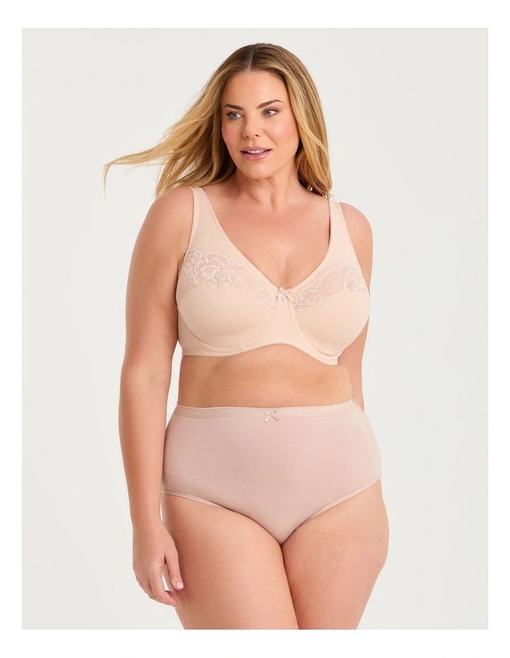 Underwire Lace T-shirt Bra Almond image 4