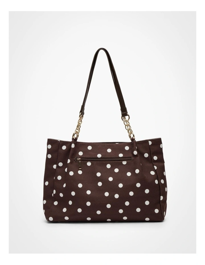Polka Dot Shoulder Bag Brown image 2