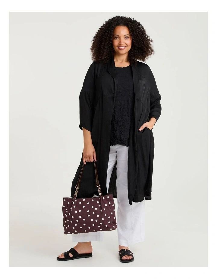 Polka Dot Shoulder Bag Brown image 6