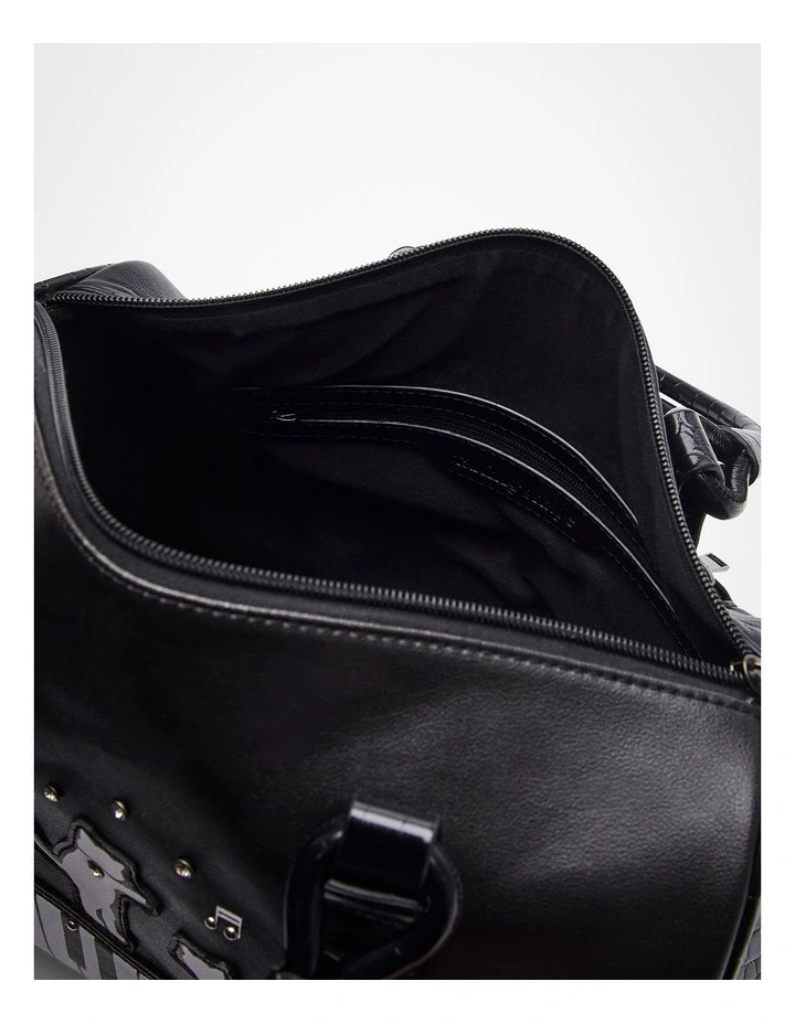 Piano Cat Shoulder Bag Black/White image 5