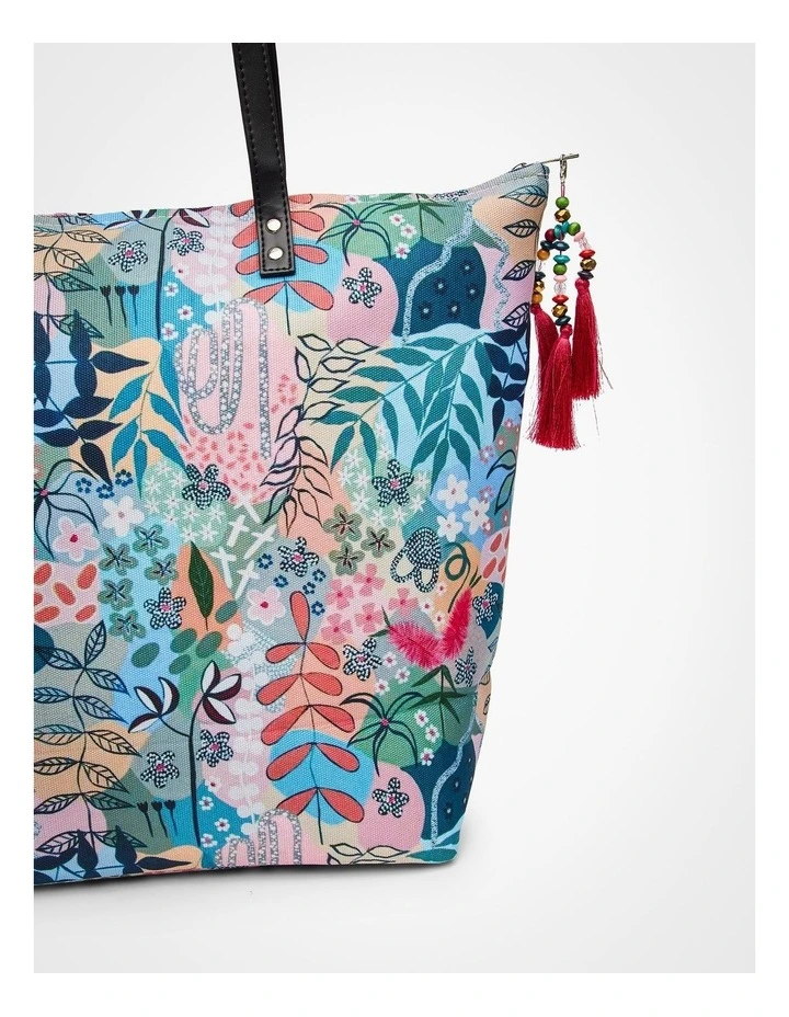 Joan Blond Tote Bag Floral image 4