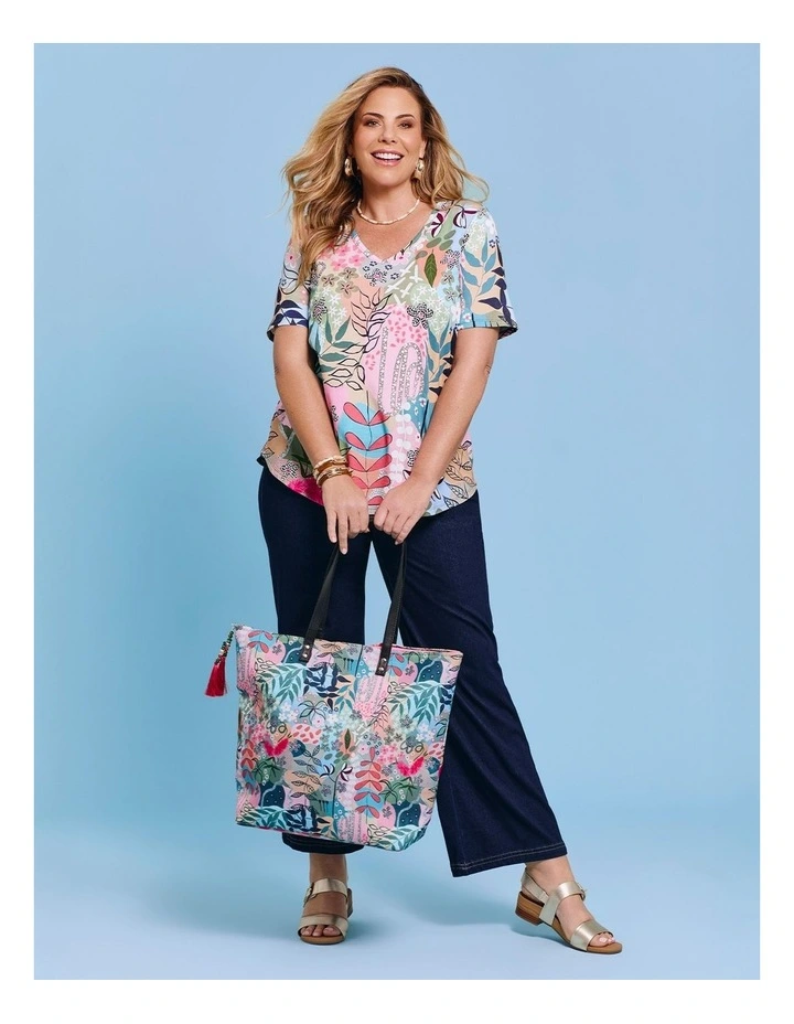 Joan Blond Tote Bag Floral image 7