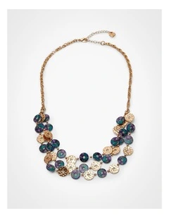 Layered Oil Slick Necklace Gold