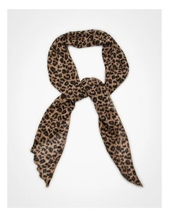 Thin Animal Print Scarf Animal