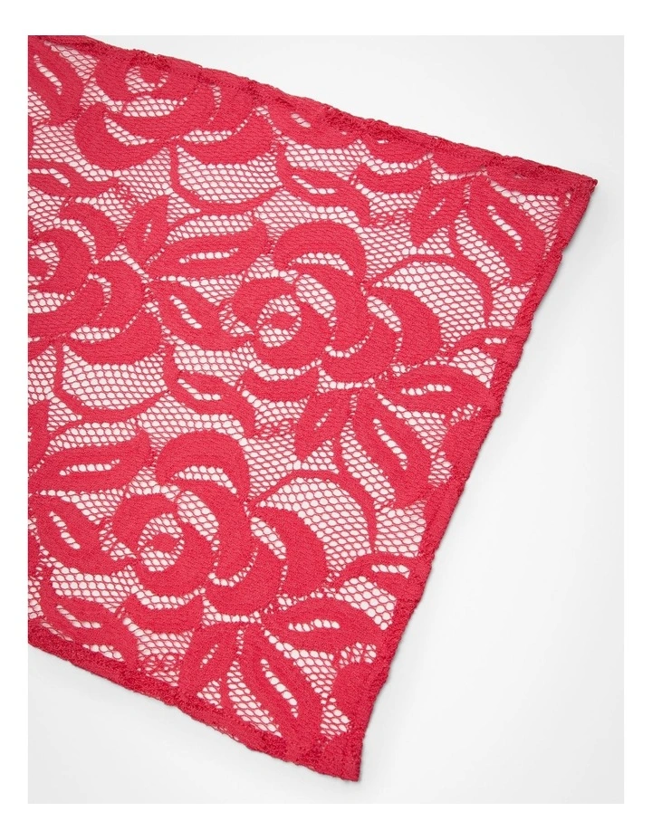 Lace Peony Scarf Pink image 4
