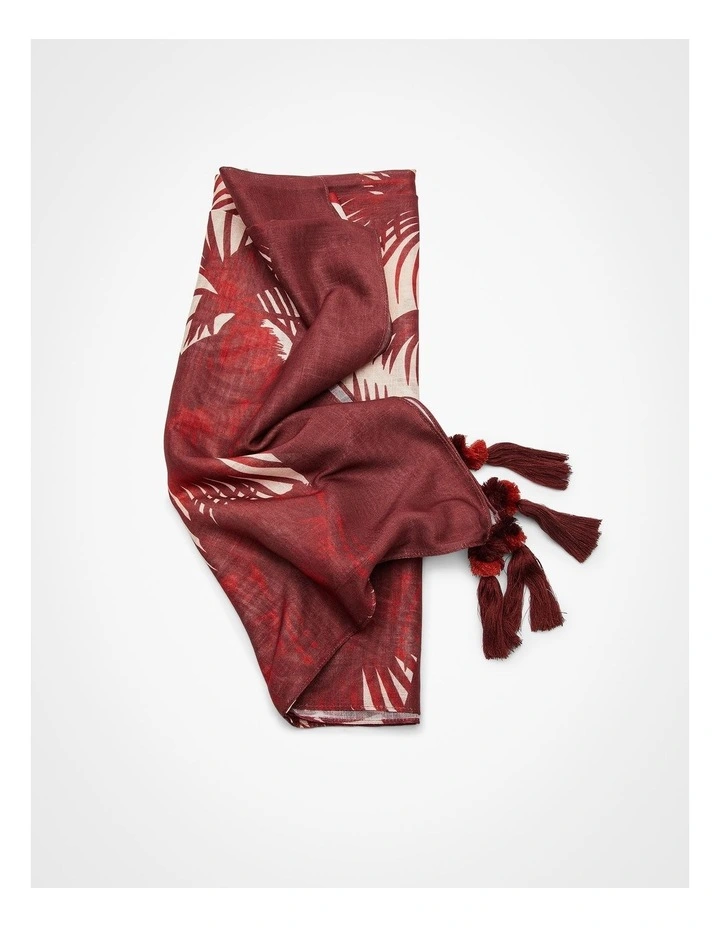 Natural Tones Palm Sarong in Neutral image 4