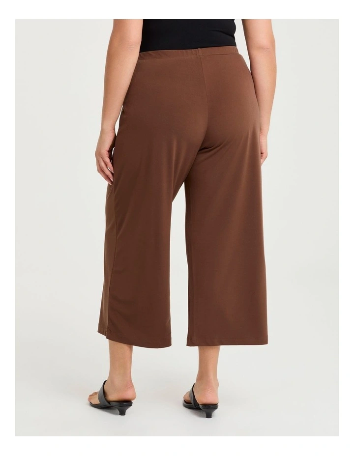 Pull On Crop Culotte Chocolate image 2