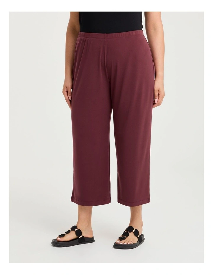 Pull On Crop Culotte Fig image 3