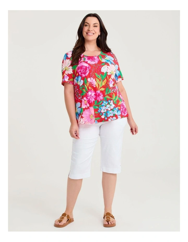 Julia Luna Top Red/multi image 4