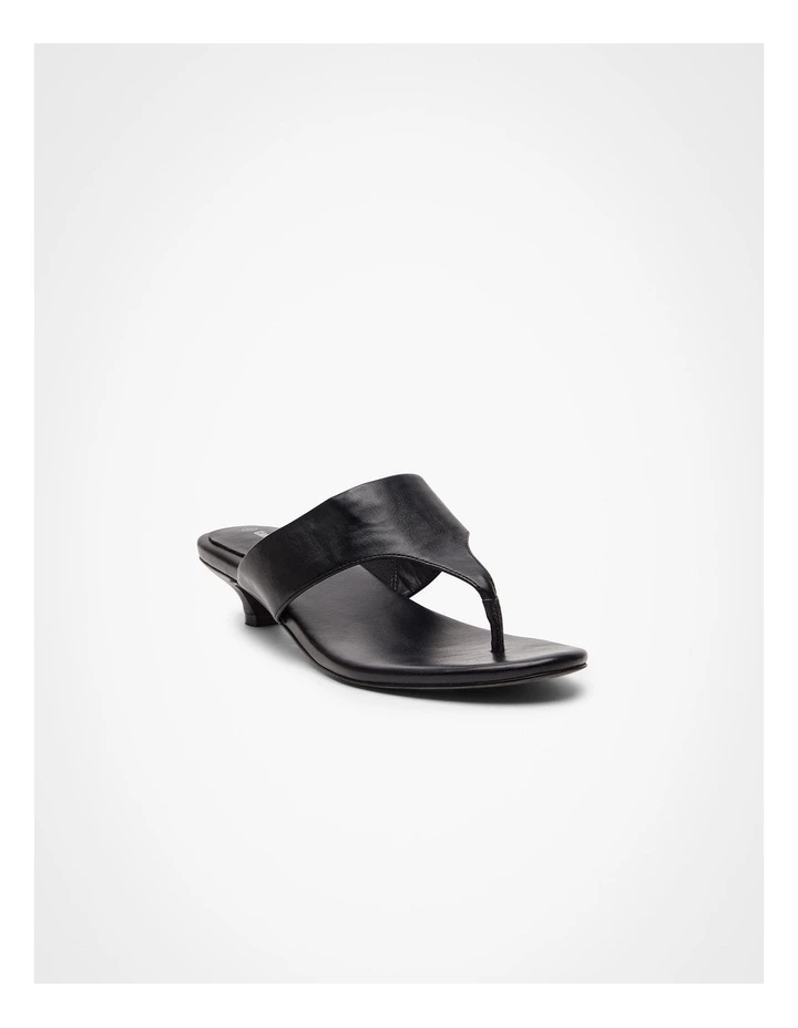 Toe Post Kitten Heel Black image 2