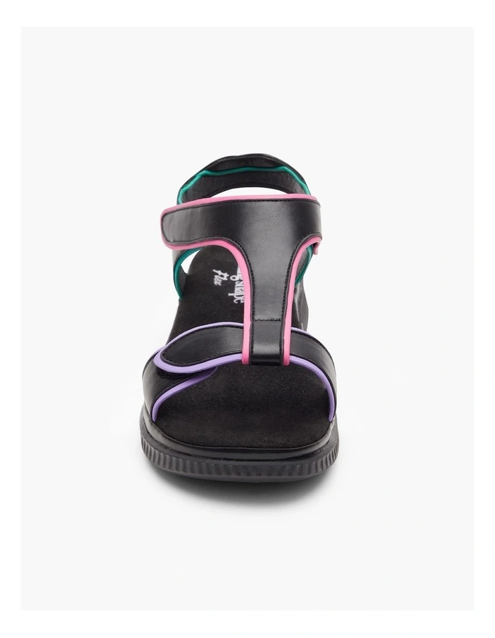 Adjustable Cushioned Sandal Black/multi image 3