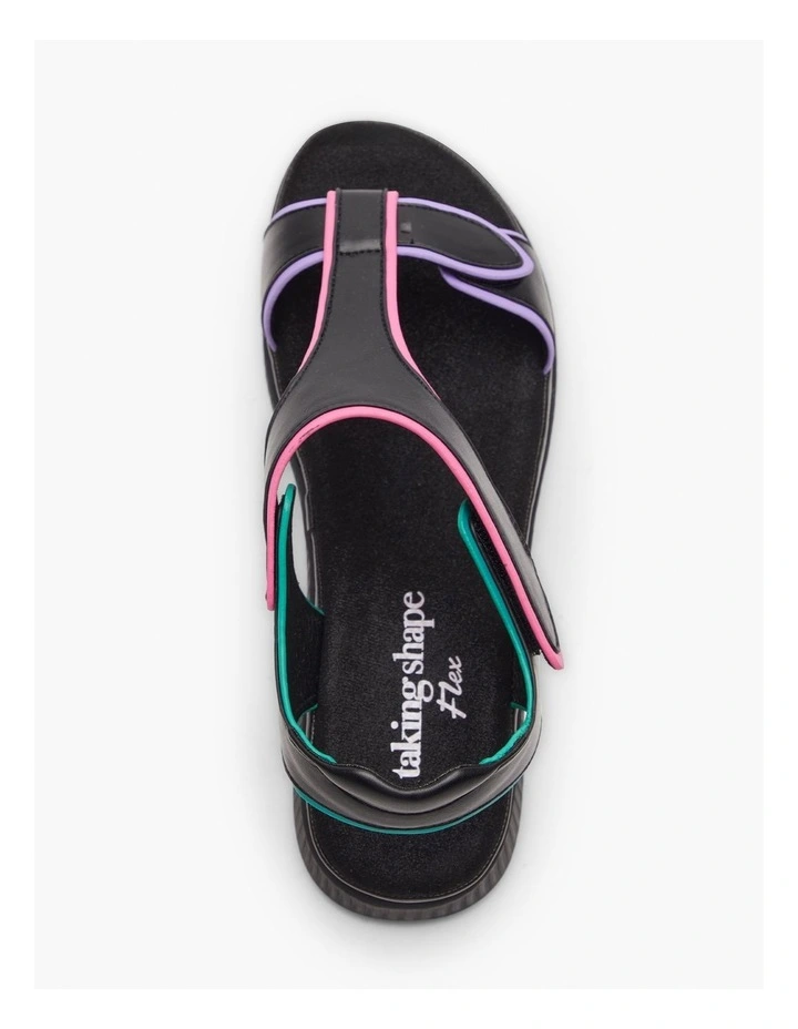 Adjustable Cushioned Sandal Black/multi image 4