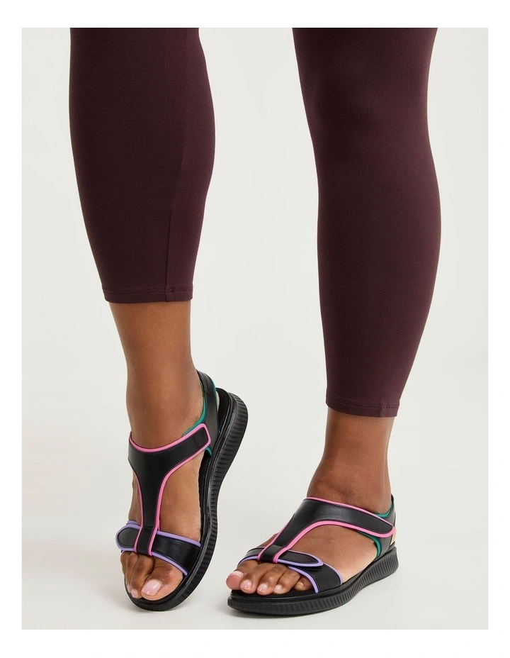 Adjustable Cushioned Sandal Black/multi image 6