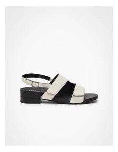 Orthotic Monochrome Sandal White/black