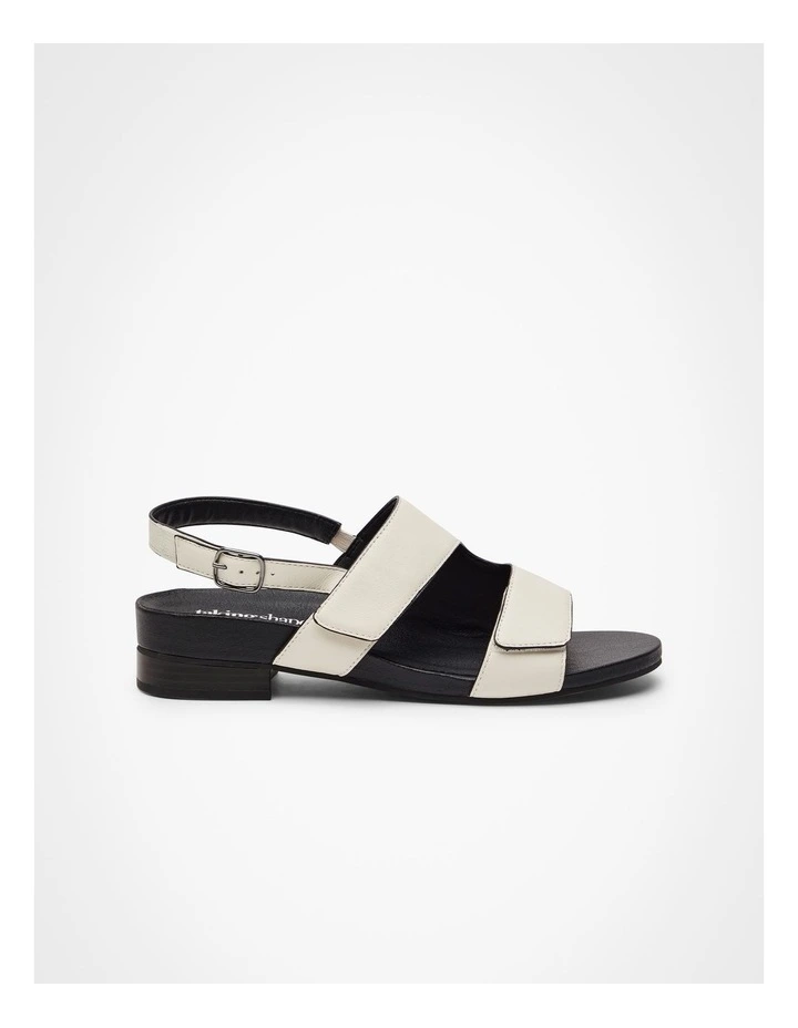 Orthotic Monochrome Sandal White/black image 1