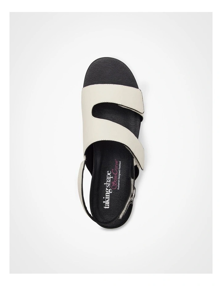 Orthotic Monochrome Sandal White/black image 4