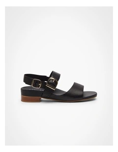 Orthotic Buckle Sandal Black