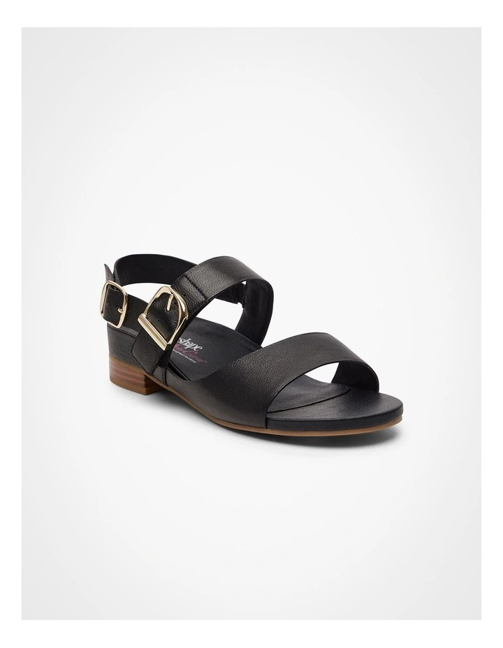 Orthotic Buckle Sandal Black image 2