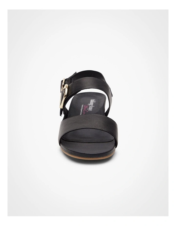 Orthotic Buckle Sandal Black image 3