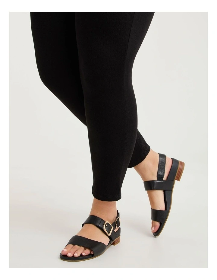Orthotic Buckle Sandal Black image 6