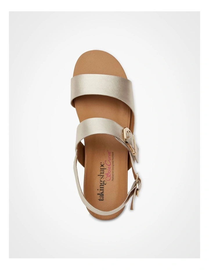 Orthotic Buckle Sandal Champagne image 4