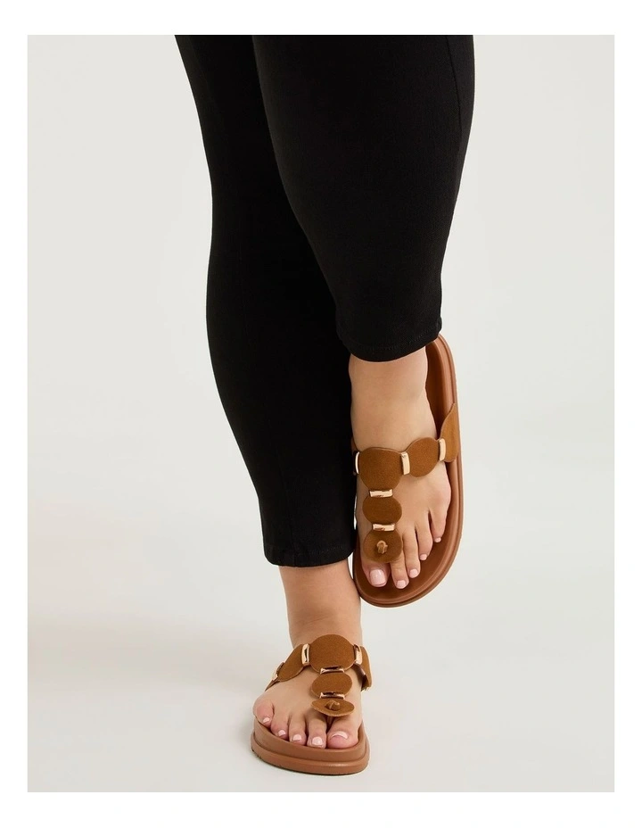 Toe Post Flexible Jelly Tan image 6
