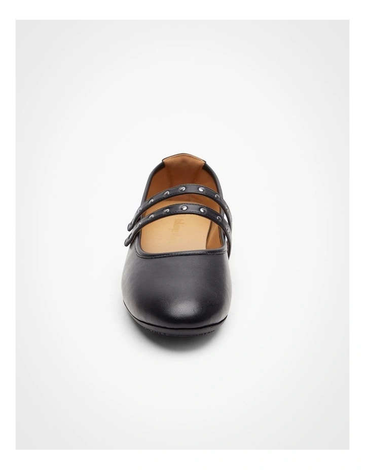 Stud Mary Jane Flat Black image 3