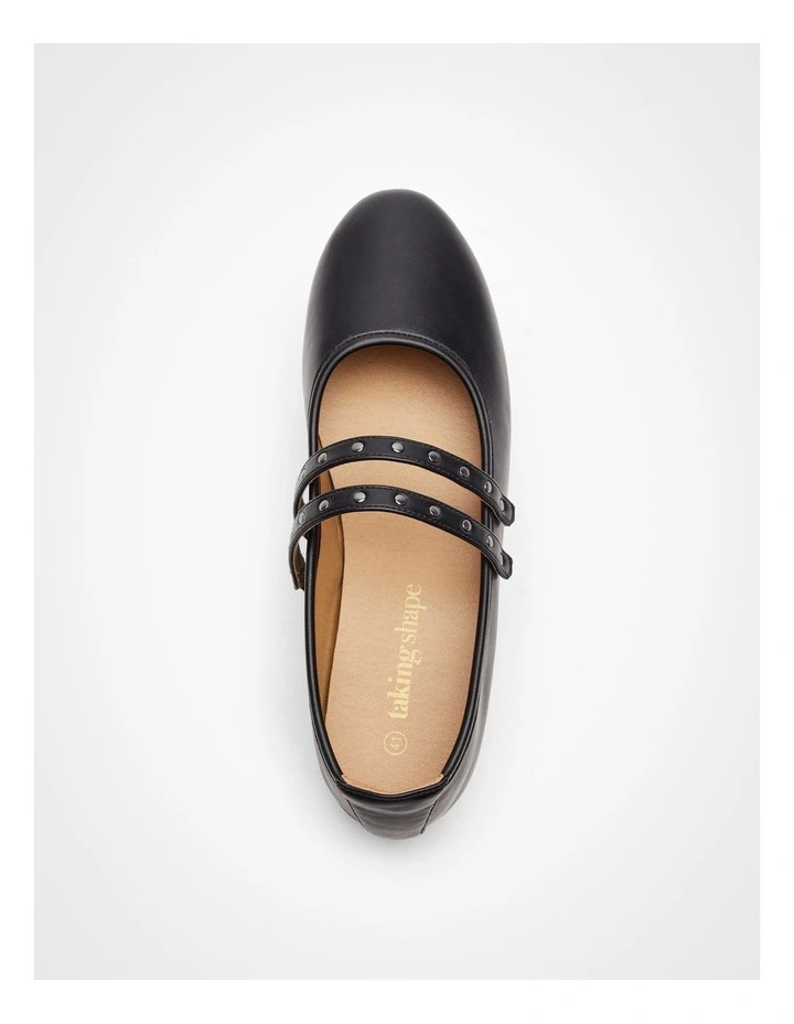 Stud Mary Jane Flat Black image 4