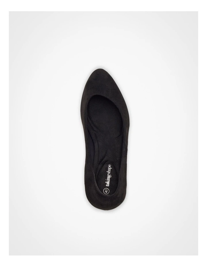Wedge Court Shoe Black image 4