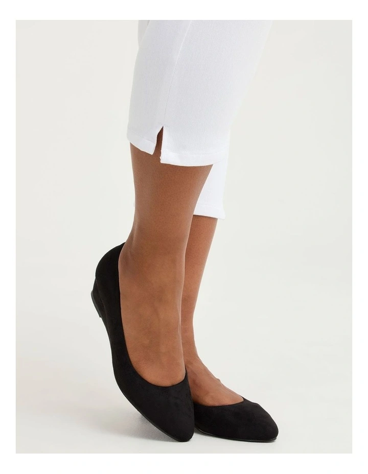 Wedge Court Shoe Black image 6