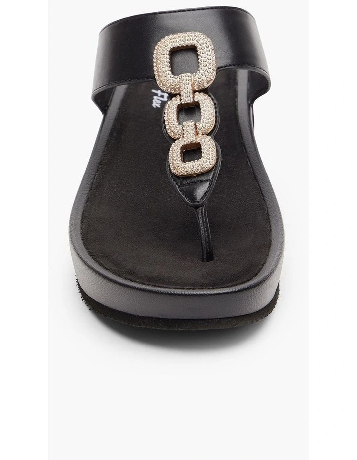 Bling Toe Post Sandal Black image 3