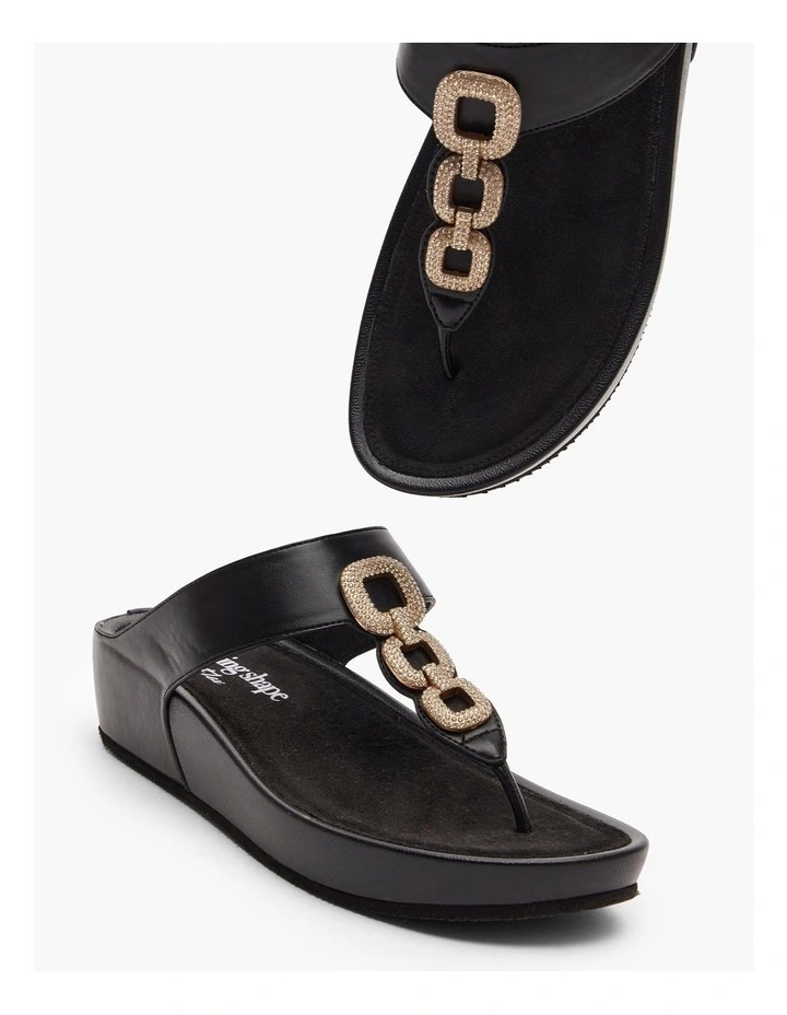 Bling Toe Post Sandal Black image 5