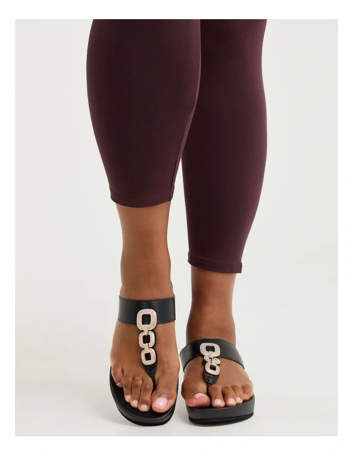Bling Toe Post Sandal Black image 6