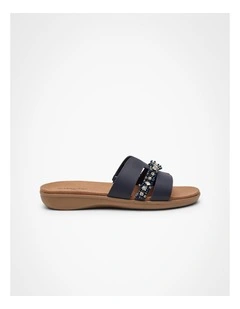Jewel Bling Slide Navy