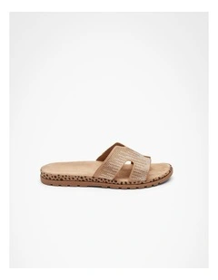 Tan Bling Flex Slide Tan