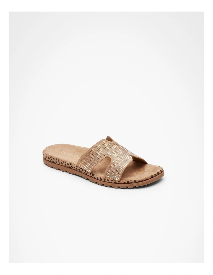 Tan Bling Flex Slide Tan image 2