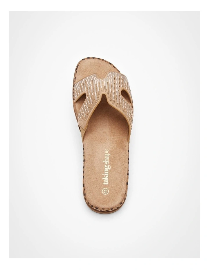 Tan Bling Flex Slide Tan image 4
