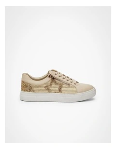 Raffia Star Bling Sneaker Natural