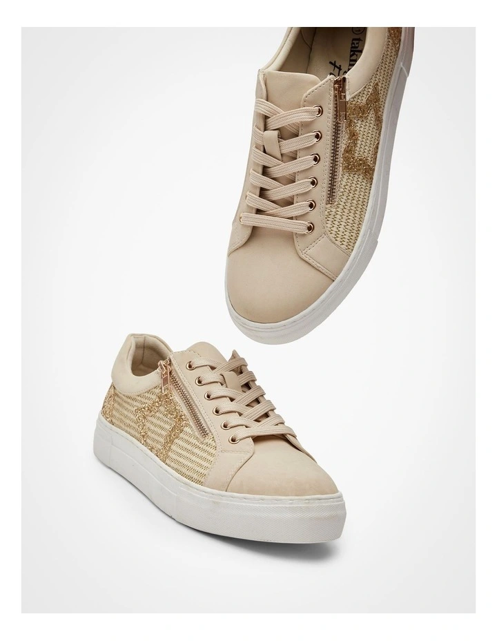 Raffia Star Bling Sneaker Natural image 5