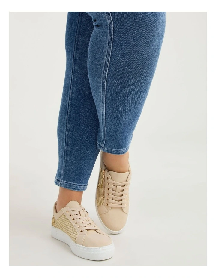 Raffia Star Bling Sneaker Natural image 6