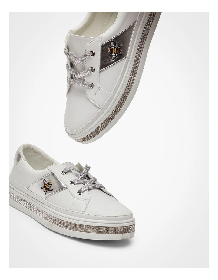 Bee Bling Sneaker White image 5