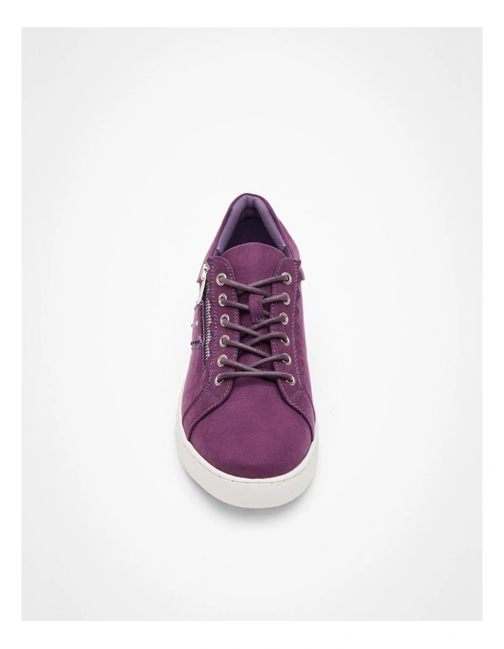 Glitter Side Zip Sneaker Purple image 3