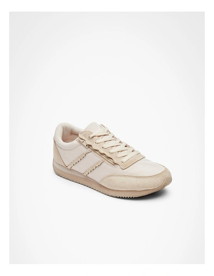 Retro Zip Wedge Sneaker Sand image 2