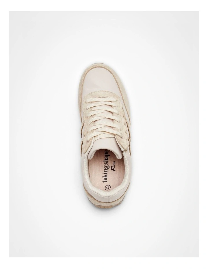 Retro Zip Wedge Sneaker Sand image 4