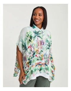 Natural Isla Shirt Print