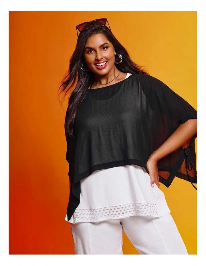 Chiffon Enya Overtop Black image 4