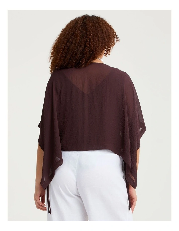 Chiffon Enya Overtop Chocolate Plum image 2
