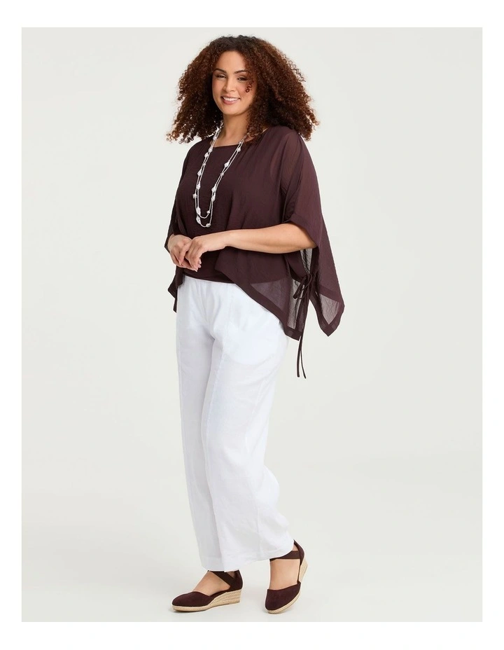 Chiffon Enya Overtop Chocolate Plum image 3