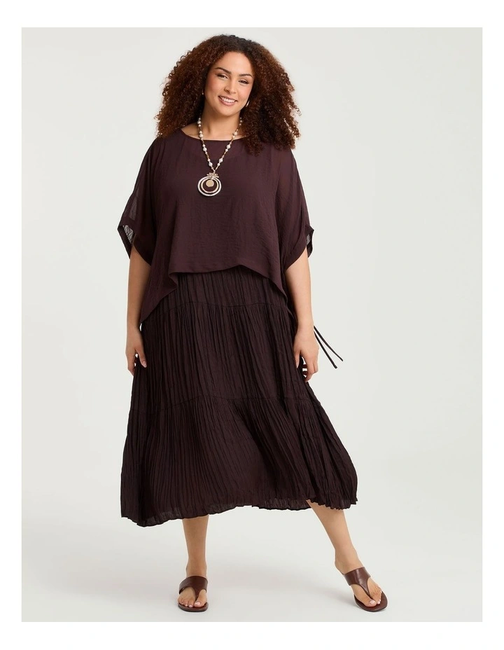 Chiffon Enya Overtop Chocolate Plum image 4