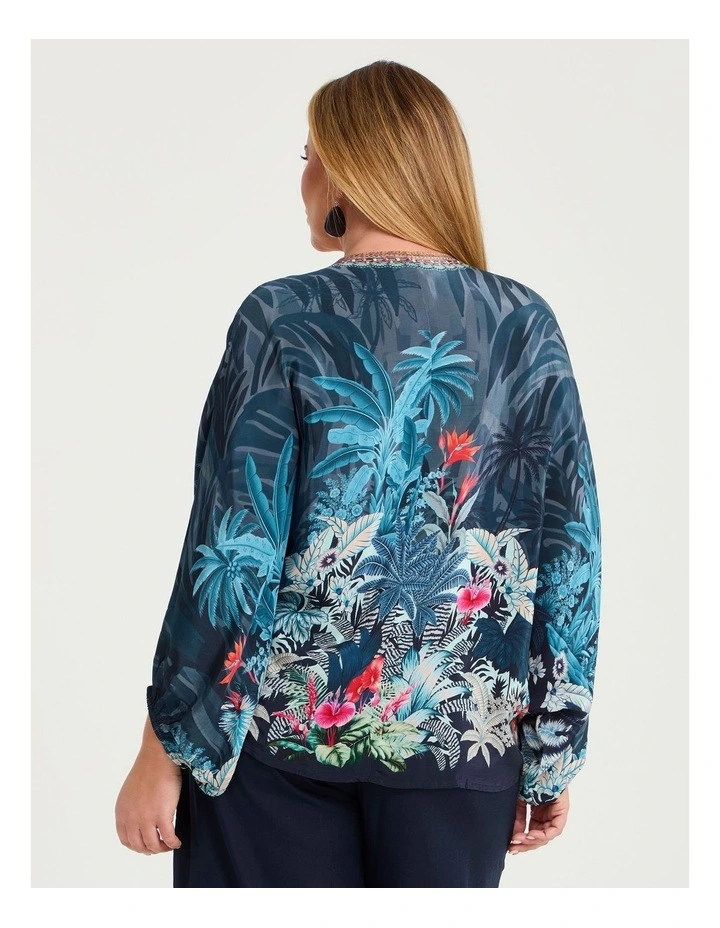 Natural Poolside Top Print image 2